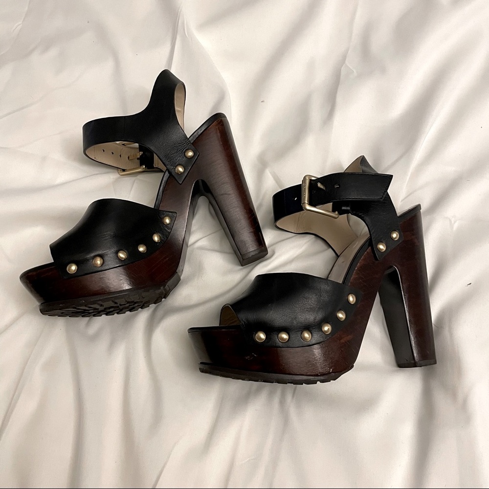 MICHAEL KORS Studded Adair Heels Clog 7.5